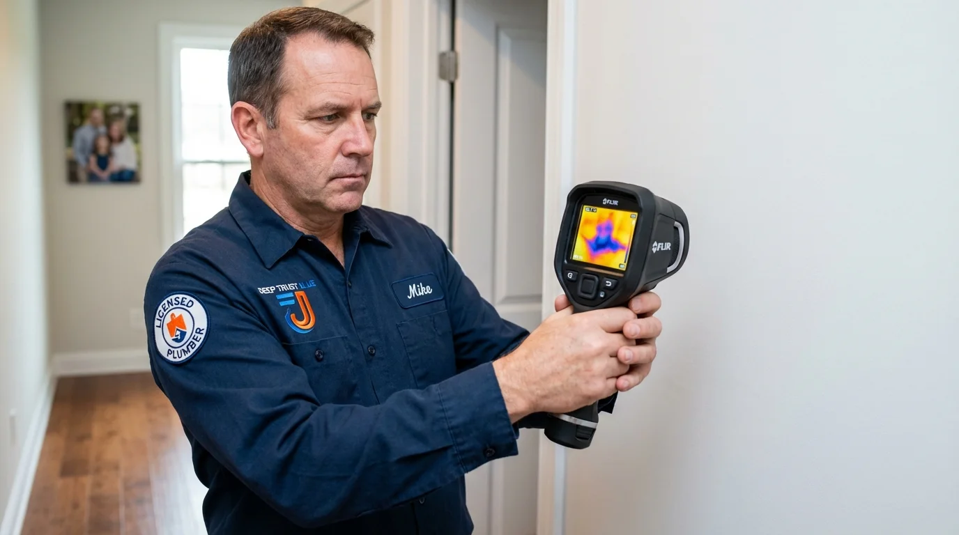 Thermal imaging leak detection by Johns Plumbing LLC in Sorrento